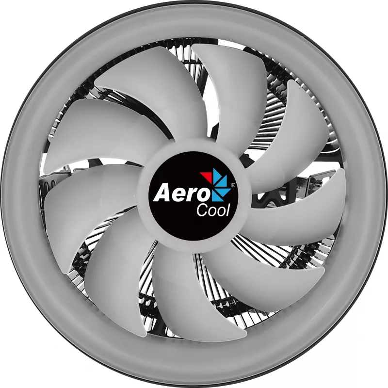 Cooler de CPU Aerocool Core Plus, ARGB, 120 mm, preto