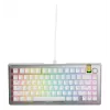 Teclado gaming mecânico GLORIOUS GMMK 3 PRO HE 75% Prebuilt com fio USB QWERTY prateado