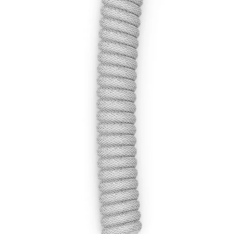 Cabo USB em espiral GLORIOUS GMMK Ghost White (GLO-KB-ACC-CBL-COIL-GWHT) – Cabo em espiral, Ghost White