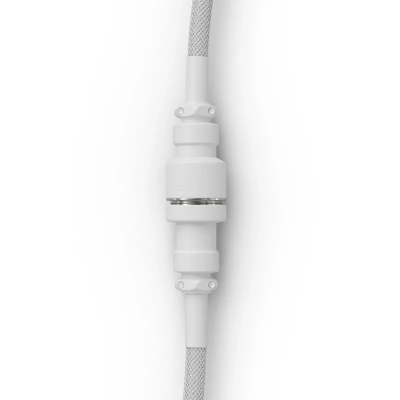 Cabo USB em espiral GLORIOUS GMMK Ghost White (GLO-KB-ACC-CBL-COIL-GWHT) – Cabo em espiral, Ghost White