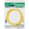 Cabo de rede InLine S/FTP PiMF Cat.6A sem halogéneos 500MHz amarelo 1m