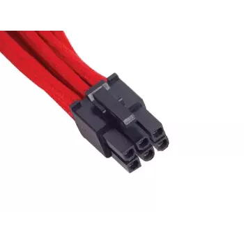 SilverStone SST-PP07-IDE6R cabo de extensão PCIe de 6 pinos para PCIe de 6 pinos, 250 mm, vermelho