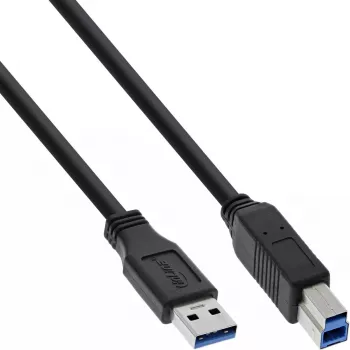 Cabo USB 3.2 Gen.1 Type-A macho / Type-B macho InLine 35320 2 m preto