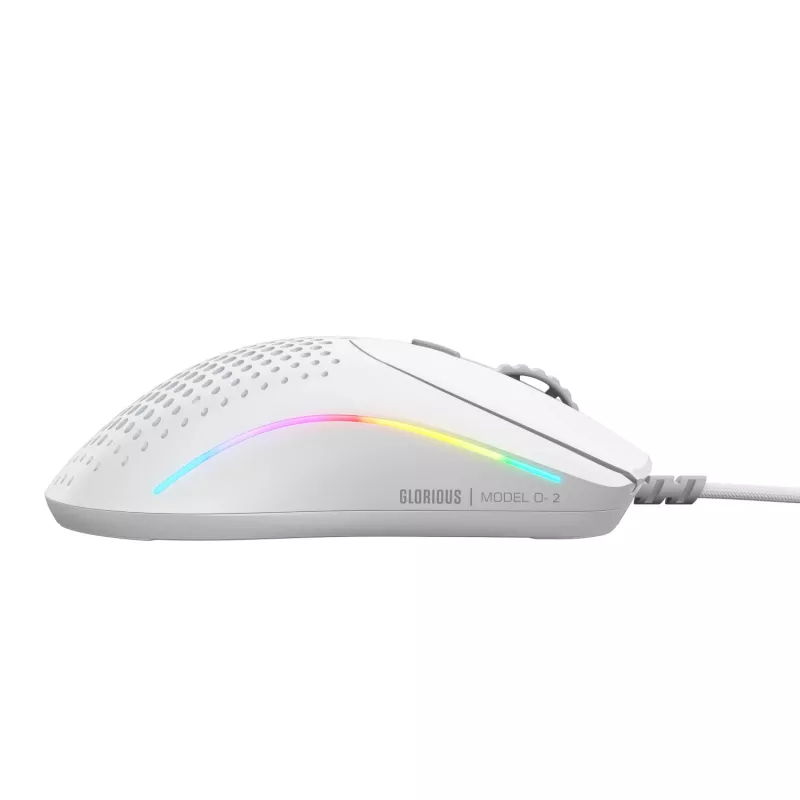 Glorious Gaming Glorious Model O 2 Mini - branco mate, destro, ótico, USB Type-A, 26000 DPI, branco