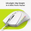 Glorious Gaming Glorious Model O 2 Mini - branco mate, destro, ótico, USB Type-A, 26000 DPI, branco