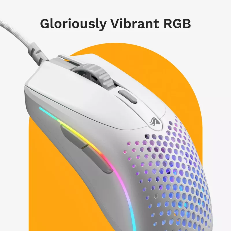 Glorious Gaming Glorious Model O 2 Mini - branco mate, destro, ótico, USB Type-A, 26000 DPI, branco