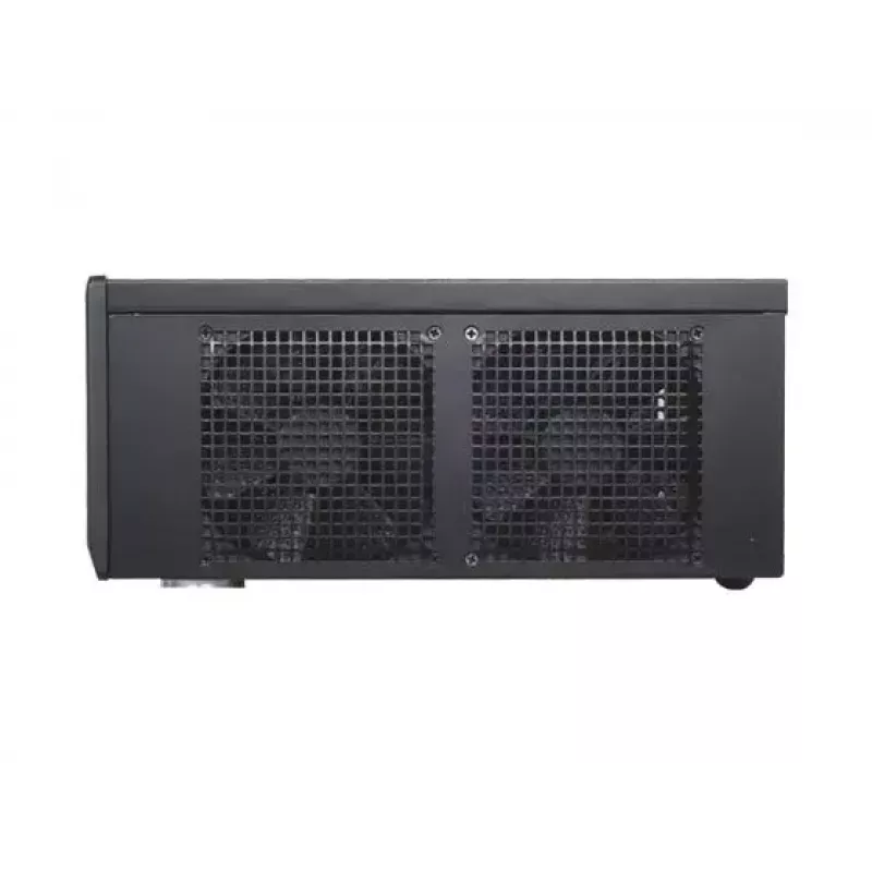 Caixa de PC SILVERSTONE Grandia GD05 HTPC preta – Mini‑ITX/DTX/Micro‑ATX, 2×3,5 polegadas + 2×2,5 polegadas, 1×5,25 polegadas, 3 ventoinhas laterais de 120 mm, USB 3.0
