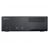 Caixa de PC SILVERSTONE Grandia GD05 HTPC preta – Mini‑ITX/DTX/Micro‑ATX, 2×3,5 polegadas + 2×2,5 polegadas, 1×5,25 polegadas, 3 ventoinhas laterais de 120 mm, USB 3.0