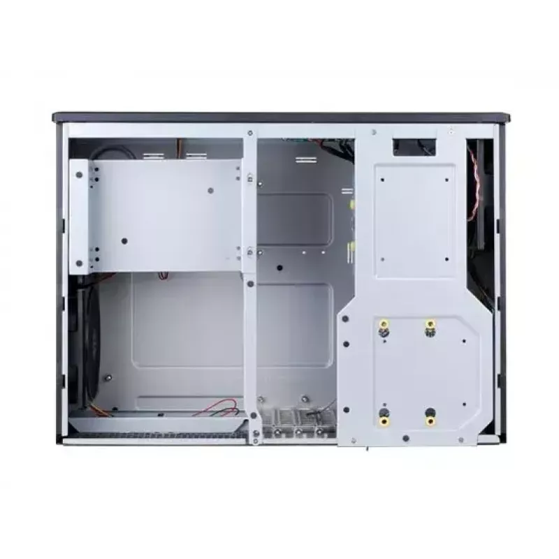 Caixa de PC SILVERSTONE Grandia GD05 HTPC preta – Mini‑ITX/DTX/Micro‑ATX, 2×3,5 polegadas + 2×2,5 polegadas, 1×5,25 polegadas, 3 ventoinhas laterais de 120 mm, USB 3.0