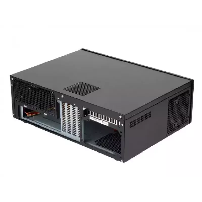 Caixa de PC SILVERSTONE Grandia GD05 HTPC preta – Mini‑ITX/DTX/Micro‑ATX, 2×3,5 polegadas + 2×2,5 polegadas, 1×5,25 polegadas, 3 ventoinhas laterais de 120 mm, USB 3.0