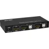 Comutador KVM InLine 2x1 HDMI, 2x1, HDMI 4K2K, hub USB 2.0, com áudio