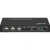Comutador KVM InLine 2x1 HDMI, 2x1, HDMI 4K2K, hub USB 2.0, com áudio