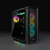 Caixa de PC Mid-Tower ATX CORSAIR – iCUE 5000T – Vidro temperado RGB – Preto