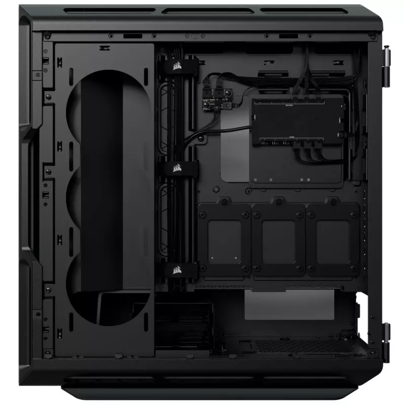 Caixa de PC Mid-Tower ATX CORSAIR – iCUE 5000T – Vidro temperado RGB – Preto
