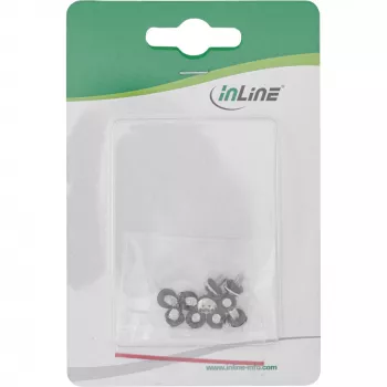 Conjunto de parafusos InLine para placa-mãe com anilhas de borracha métricos 10 unid. InLine 77784M