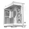 Caixa de PC ASUS TUF GAMING GT502 Horizon TG ARGB Branco — Midi Tower, ATX, vidro temperado, 4×3,5 polegadas baías, GPU máx. 400 mm