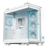 Caixa de PC ASUS TUF GAMING GT502 Horizon TG ARGB Branco — Midi Tower, ATX, vidro temperado, 4×3,5 polegadas baías, GPU máx. 400 mm