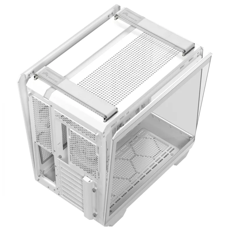 Caixa de PC ASUS TUF GAMING GT502 Horizon TG ARGB Branco — Midi Tower, ATX, vidro temperado, 4×3,5 polegadas baías, GPU máx. 400 mm