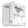 Caixa de PC ASUS TUF GAMING GT502 Horizon TG ARGB Branco — Midi Tower, ATX, vidro temperado, 4×3,5 polegadas baías, GPU máx. 400 mm