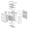 Caixa de PC ASUS TUF GAMING GT502 Horizon TG ARGB Branco — Midi Tower, ATX, vidro temperado, 4×3,5 polegadas baías, GPU máx. 400 mm