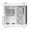 Caixa de PC ASUS TUF GAMING GT502 Horizon TG ARGB Branco — Midi Tower, ATX, vidro temperado, 4×3,5 polegadas baías, GPU máx. 400 mm