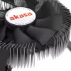 Akasa AK-CC6602HP01 cooler de CPU de perfil baixo, Intel LGA1700, 30 mm de altura, alumínio, preto
