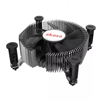 Refrigerador híbrido Akasa Intel LGA1700 alumínio preto 3,76 mmH2O rolamento de esferas