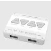 Arrefecedor de ar ASUS TUF GAMING TF120 ARGB WHITE EDITION — 3 ventoinhas de 120 mm, 1900 rpm, 29 dB, telecomando