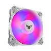 Arrefecedor de ar ASUS TUF GAMING TF120 ARGB WHITE EDITION — 3 ventoinhas de 120 mm, 1900 rpm, 29 dB, telecomando
