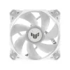 Arrefecedor de ar ASUS TUF GAMING TF120 ARGB WHITE EDITION — 3 ventoinhas de 120 mm, 1900 rpm, 29 dB, telecomando
