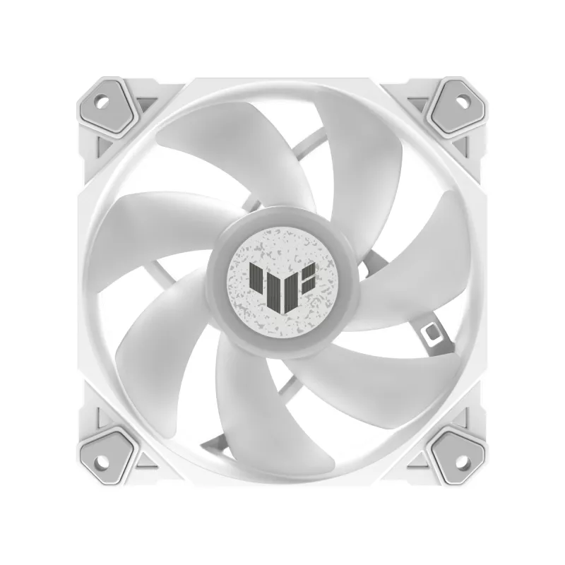 Arrefecedor de ar ASUS TUF GAMING TF120 ARGB WHITE EDITION — 3 ventoinhas de 120 mm, 1900 rpm, 29 dB, telecomando