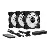 Aerocool Saturn 12F Pro ARGB ventoinhas de caixa, pack de 3 com controlador, 120 mm