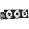 Aerocool Saturn 12F Pro ARGB ventoinhas de caixa, pack de 3 com controlador, 120 mm