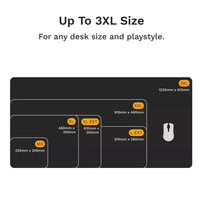 Tapete de rato Glorious Gaming Glorious Mouse Pad 2 Large Extended - sem bordas - preto