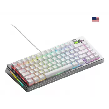 Teclado gaming mecânico GLORIOUS GMMK 3 PRO 75% com fios USB QWERTY RGB prateado (US)