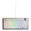 Glorious GMMK 3 Pro 75% teclado gaming personalizável, pré-montado, com fio, switches Fox, ANSI (US), prateado