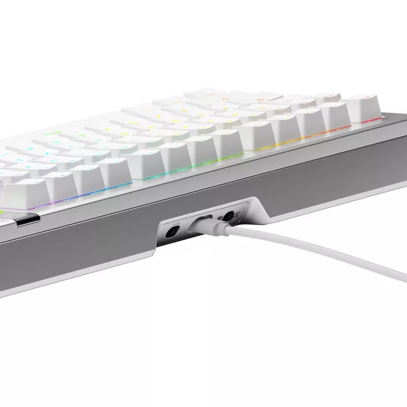 Glorious GMMK 3 Pro 75% teclado gaming personalizável, pré-montado, com fio, switches Fox, ANSI (US), prateado