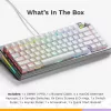 Glorious GMMK 3 Pro 75% teclado gaming personalizável, pré-montado, com fio, switches Fox, ANSI (US), prateado