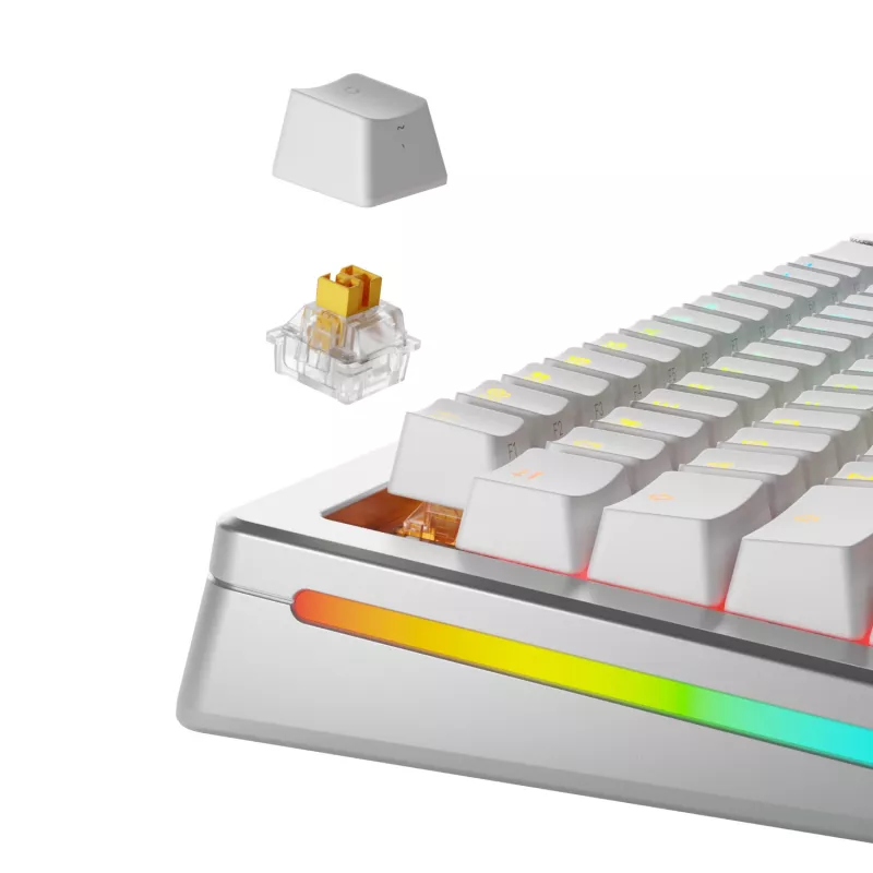 Interruptores Glorious Gaming Glorious Panda HE - 36 unidades, interruptores para teclado, policarbonato (PC), translúcido, amarelo