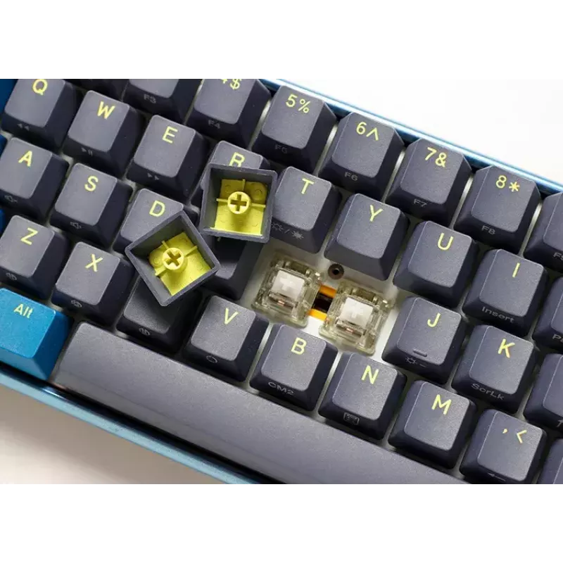 Teclado “Ducky One 3 Daybreak Mini”, Gaming, USB, alemão, preto, azul, verde