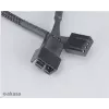 Cabo de extensão para ventoinha Akasa AK-CBFA01-KT04 pack de 4, PWM, conector de 4 pinos, cabos de extensão