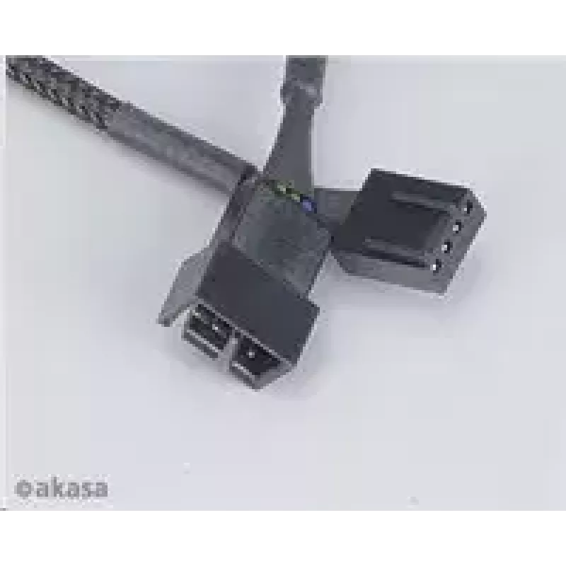 Cabo de extensão para ventoinha Akasa AK-CBFA01-KT04 pack de 4, PWM, conector de 4 pinos, cabos de extensão