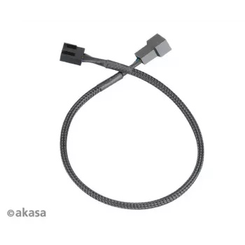 Cabo de extensão para ventoinha Akasa AK-CBFA01-KT04 pack de 4, PWM, conector de 4 pinos, cabos de extensão