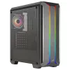 Aerocool SKYLINEV2BK Caixa PC ATX painel frontal duplo LED ARGB, ventoinha ARGB 12cm Preto