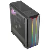 Aerocool SKYLINEV2BK Caixa PC ATX painel frontal duplo LED ARGB, ventoinha ARGB 12cm Preto