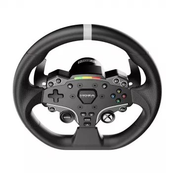 Volante Moza Racing ESX, volante, Xbox, D-Pad, botão Home, botão Menu, botão Start, Preto, Alumínio, Poliuretano, Alumínio