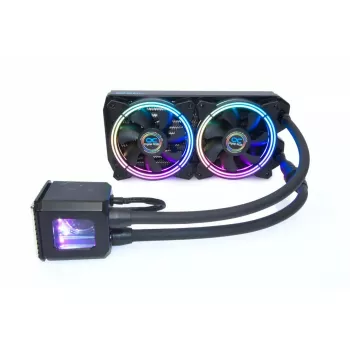 Refrigeração líquida Alphacool Eisbaer Aurora 240 CPU Processador Preto