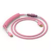 Cabo espiral USB GLORIOUS GMMK Pixel Pink 1,5m – cabo espiral removível para teclados