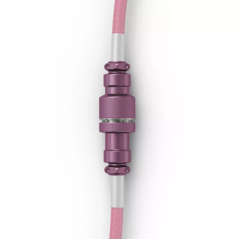 Cabo espiral USB GLORIOUS GMMK Pixel Pink 1,5m – cabo espiral removível para teclados