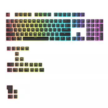 Conjunto de teclas GLORIOUS GPBT Aura V3 Preto US RGB